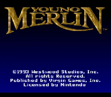 Young Merlin (Europe) screen shot title